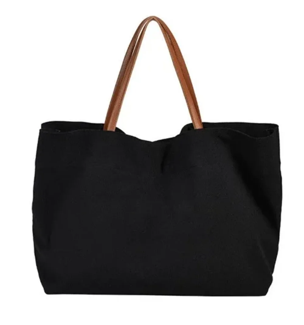 sac main tote bag toile coton beige clair moderne portable