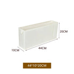 boîtes rangement tissu beige moderne opaques étroites longues sous lit chambre salon buanderie