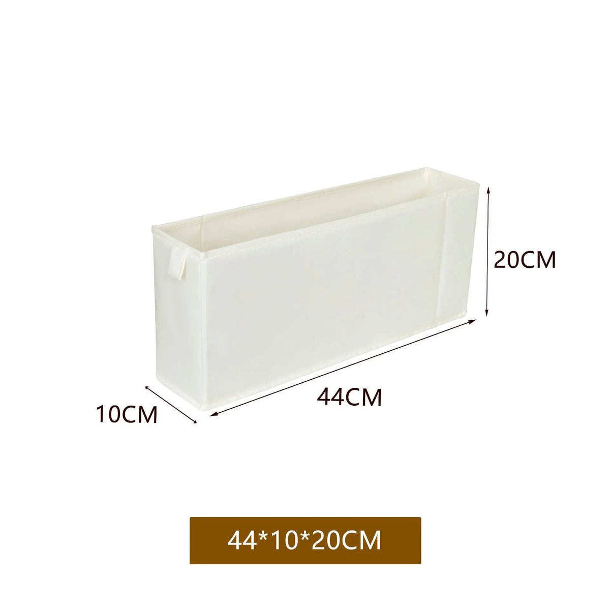 boîtes rangement tissu beige moderne opaques étroites longues sous lit chambre salon buanderie