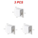porte savon adhésif blanc moderne rangement salle bains support organisation accessoire fixe blanc rond