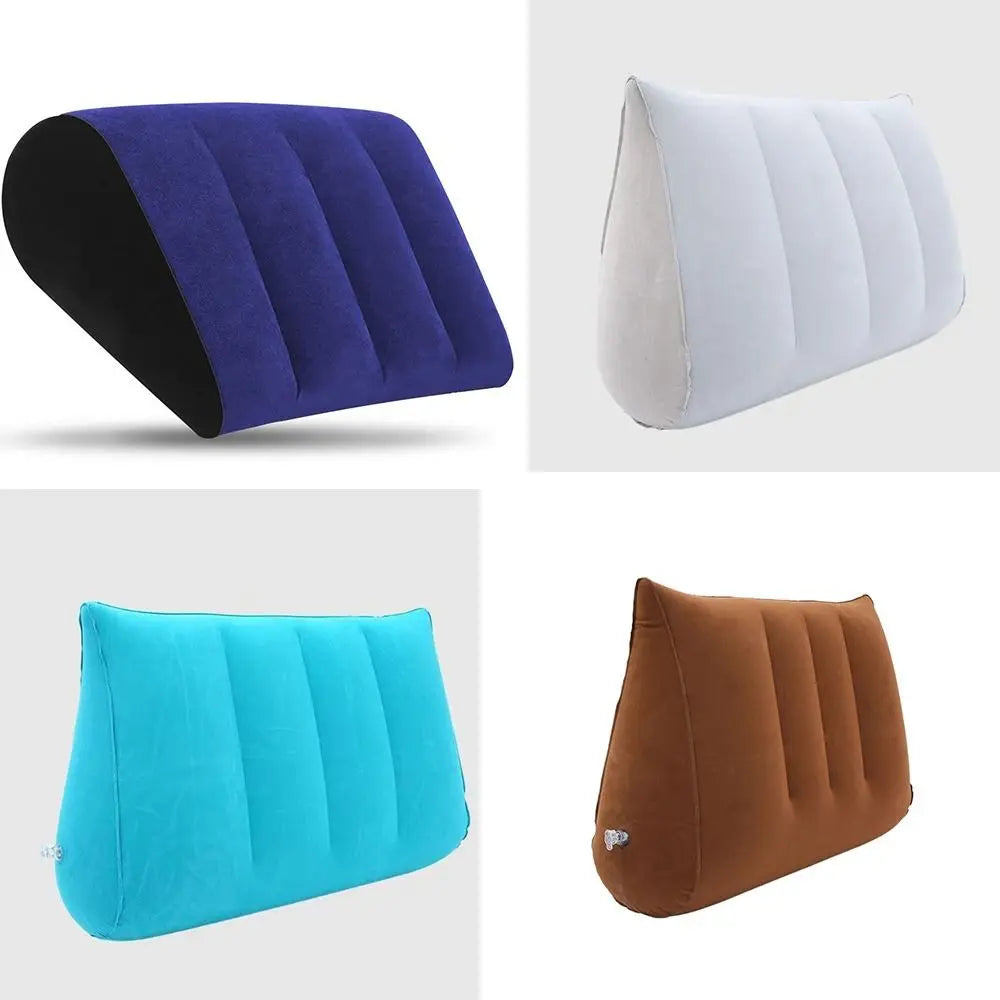 coussin gonflable velours bleu marine moderne confortable literie aiguilles triangle rectangulaire