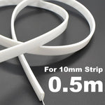 tube flexible protection ruban led blanc translucide moderne 12mm(ws2812) sans motif surface lisse