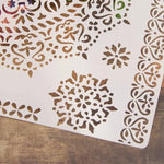 gabarits peinture floral blancs traditionnels délicats bois opaques carton bricolage scrapbooking