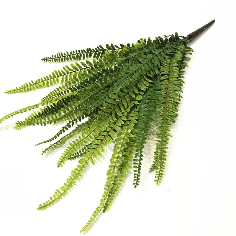 plantes artificielles soie vertes feuilles fines naturelles extérieur accrochées fêtes mariages
