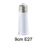 adaptateur culot E27 flexible blanc moderne 6cm 9cm 15cm 20cm 30cm 35cm 60cm