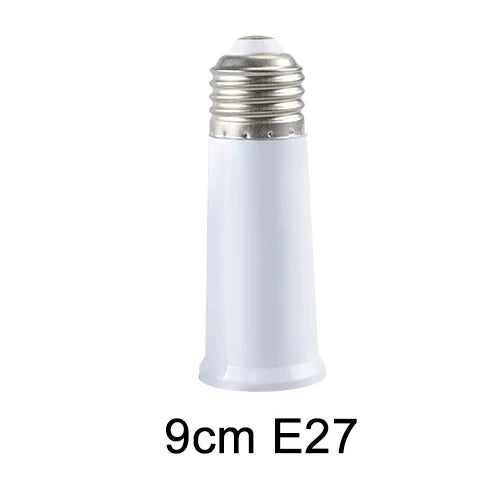 adaptateur culot E27 flexible blanc moderne 6cm 9cm 15cm 20cm 30cm 35cm 60cm
