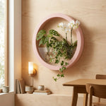 pots plante hydroponique mural noir blanc rose bleu moderne minimaliste fixation murale