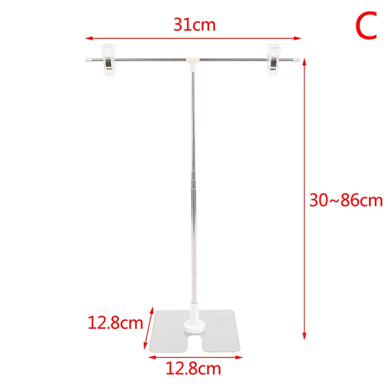 support présentation textile fond noir blanc gris clips moderne minimaliste vinyle tissu floral
