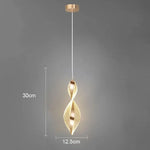 lumière suspendue moderne transparente ligne verticale métallique doré chambre salon