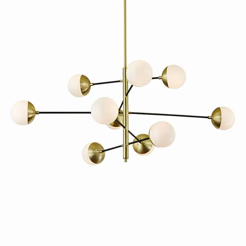 Lampe suspendue design noir vue de côté