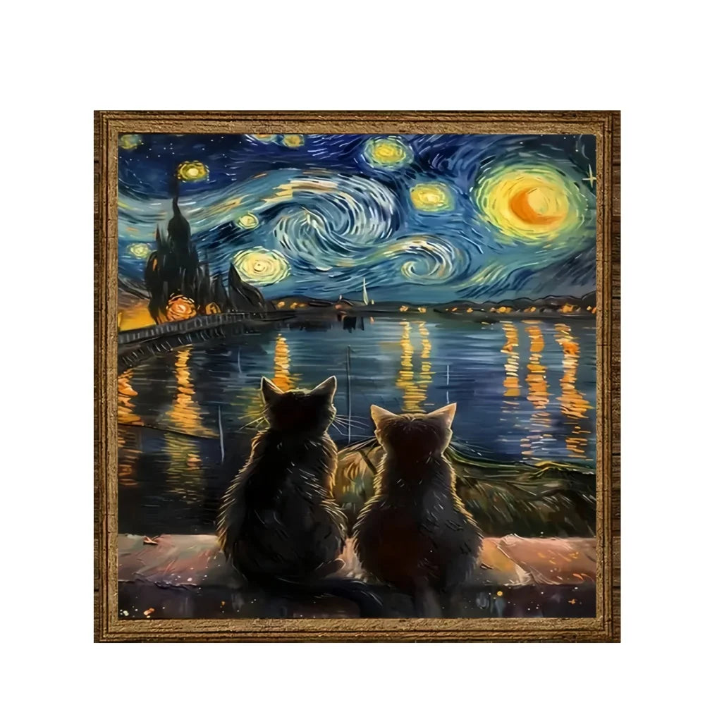 Tableau ornements floraux croix lion agneau or bleu rose noir blanc marron gothique fixation