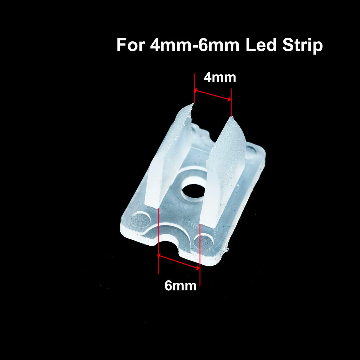 clips fixation rubans led transparents 6mm 8mm 10mm 12mm utilitaires clips plats diverse tailles