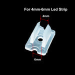 clips fixation rubans led transparents 6mm 8mm 10mm 12mm utilitaires clips plats diverse tailles