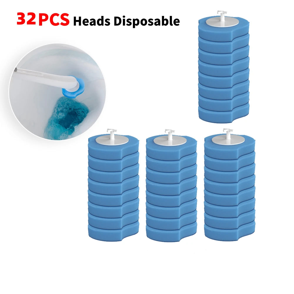 brosse toilette jetable bleu blanc rechargeable nettoyant moderne pratique récharges