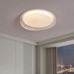 plafonnier moderne blanc rond éclairage quotidien surface opaque lumière led ultra mince