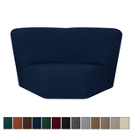 couvre siege angle marron rayures horizontales moderne elastique adhésif polyester jacquard machine linge automne