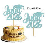 gâteau graduation personnalisable lettres motifs festifs diplômes livres étoiles blanc violet bleu doré rose