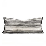 housse coussin gris noir rayées moderne polyester 45x45cm 30x65cm décoration intérieure voiture