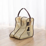 sacs rangement chaussures noir beige fenêtre transparente pratique moderne poignées