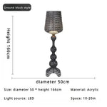 lampe sol moderne vert bleu noir blanc led acrylique intérieur