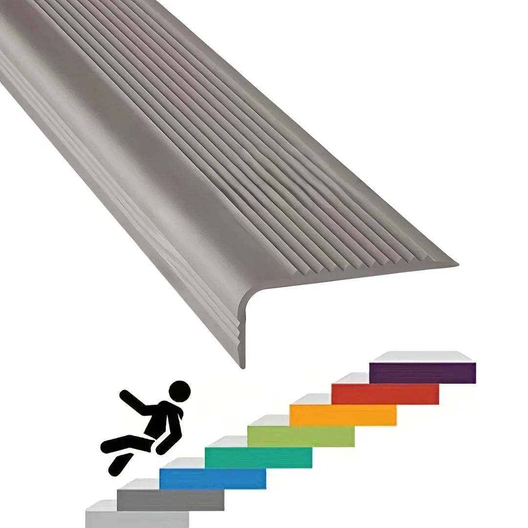 protection anti dérapante escalier adhésif double face moderne marron gris rouge texturée marches carrelage