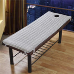 matelas massage spa corps face breath hole bandes élastiques drap épais salon beauté moderne