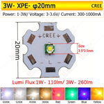 diodes led 3w blanc vert rouge bleu jaune 16mm 20mm modernes technologiques