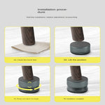 pieds lit ajustables moderne noir or rouge base réglable rond lisse opaquet