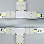 ruban led flexible blanc moderne clips fixation 10mm basse tension 3528 5050 rgb