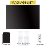 rideau noir semi transparent moderne adhésif fenêtre maison 100cm 200cm 300cm