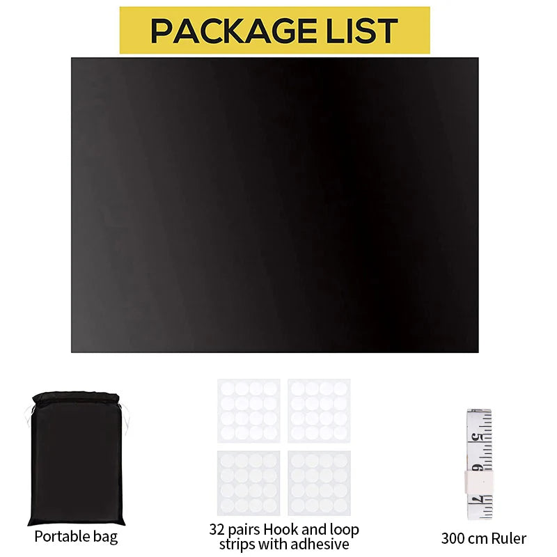 rideau noir semi transparent moderne adhésif fenêtre maison 100cm 200cm 300cm
