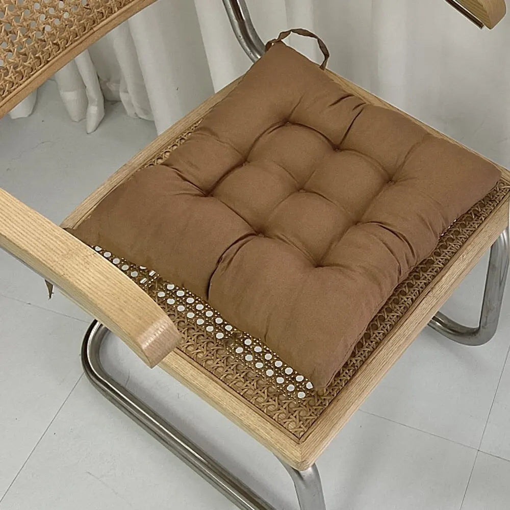 coussin chaise bébé beige mousse pe coton polyester amovible lavable moderne fixé oreillettes