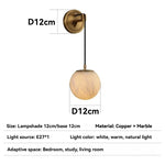lampe murale moderne or noir marbre led cuisine chambre salon