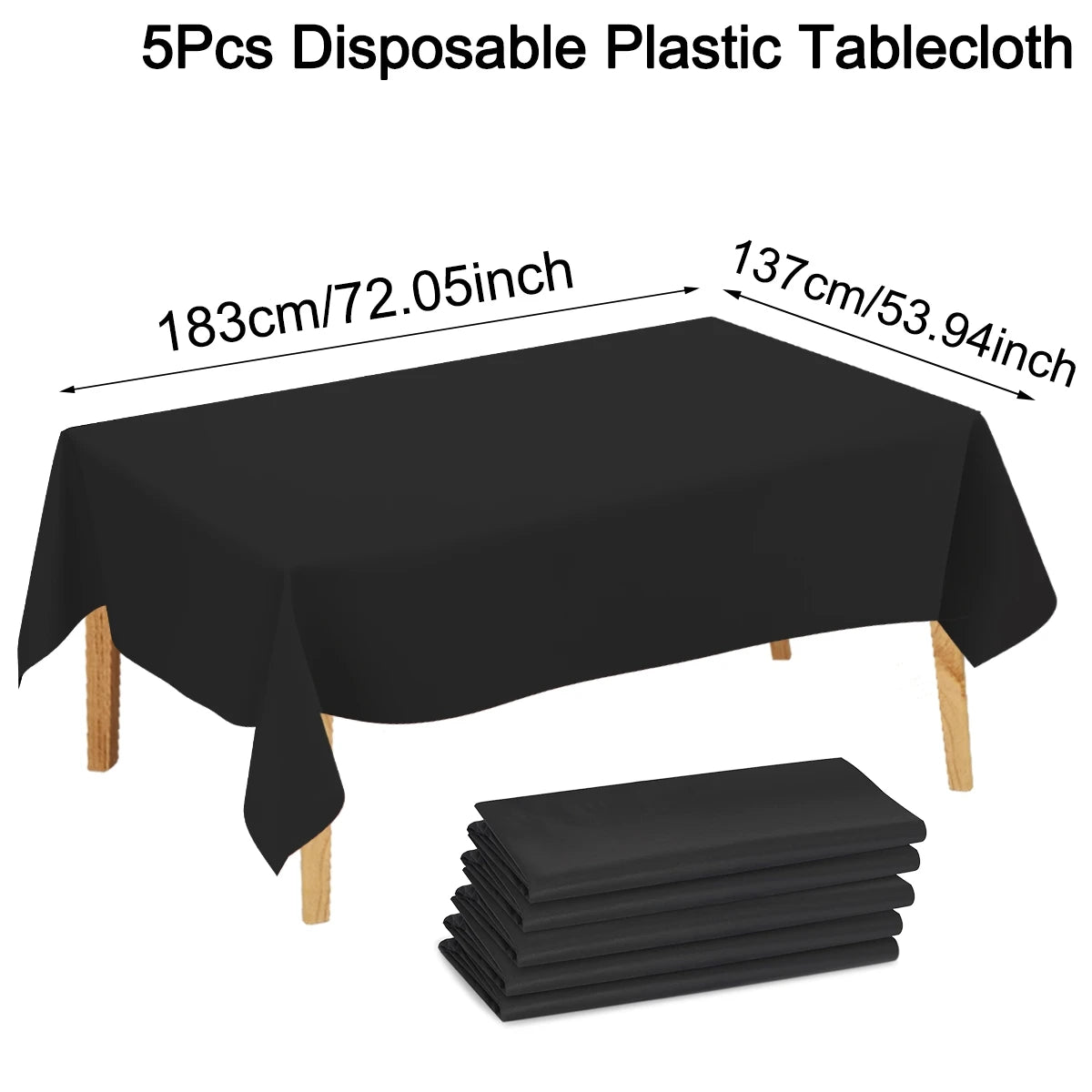 nappe jetable noire brillante élégante table fête anniversaire mariage baptême noël