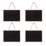 tableaux noirs bois double face suspendus cordelette classiques noir beige