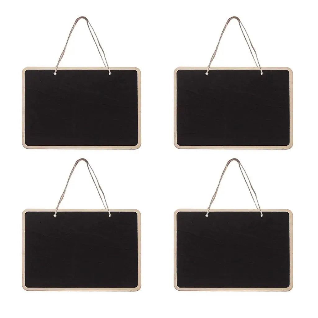 tableaux noirs bois double face suspendus cordelette classiques noir beige