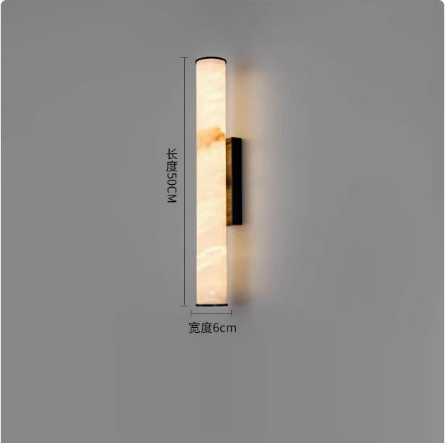 lampe murale moderne marbre artificiel beige noir fixée mur flux lumineux led 249 2000