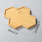 assiettes support plantes bois naturel moderne rustique motifs plantes blanc