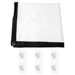 écran projection portable blanc mat noir texture tissée 100 120 150 pouces