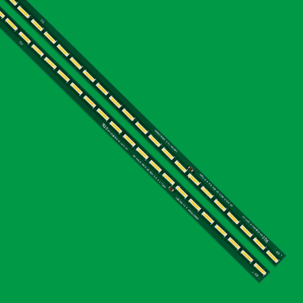 ruban led vert jaune adhésif moderne connecteur 711mm 68leds électroménager éclairage intérieur technologie