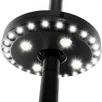 lampe solaire parasol led noir moderne clip jardin campingextérieur instructions inclusées