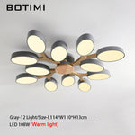 plafonnier moderne blanc bois éclairage led surface montée flux lumineux 249 2000 mètres carrés