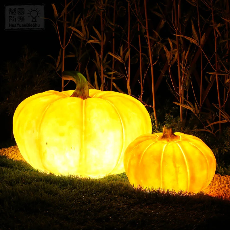 lumière led citrouille forme moderne jardin extérieur décoration traditionnelle flux faible ip55 absPidèle: