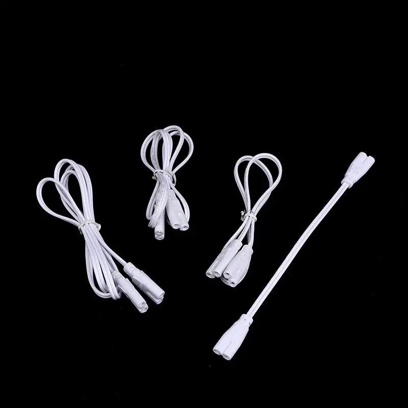 câble électrique blanc moderne 24v t4 t5 t8 led 100cm 50cm 20cm connecteurs eyelets