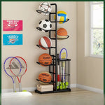 support balles sport multifonctionnel moderne blanc doré noir respectueux l'environnement cinq niveaux saloniaux utilisation