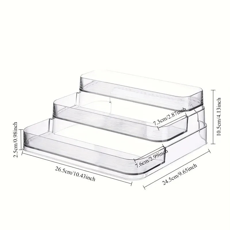 organiseur comptoir transparent moderne niveaux cosmétique vernis ongles décoration chambre