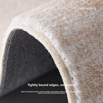 tapis shaggy super doux polyester moderne rectangle beige texture ondulée antidérapant usage maison prière