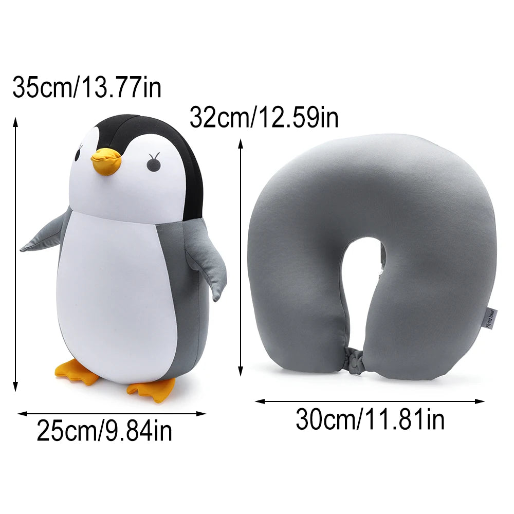 oreillers voyage forme mousse mémoire forme animaux doux moelleux coussins nuque multifonctionnels
