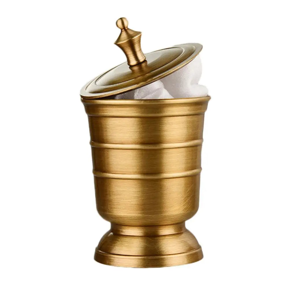 ensemble salle bain doré tasse dents distributeur savon tasse boire support savon pot coton