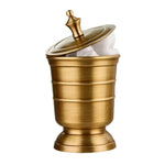 ensemble salle bain doré tasse dents distributeur savon tasse boire support savon pot coton